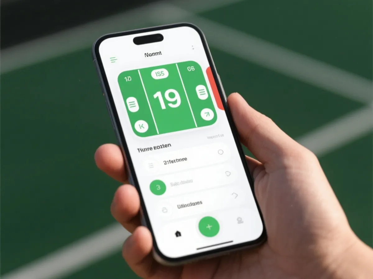 体育赛程与比分界面示意图