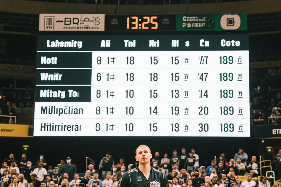 赛事比分与数据可视化示例